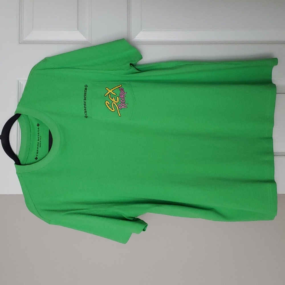 Chrome Hearts NYFW Exclusive Matty Boy Sex Records Green T-Shirt - Size Large